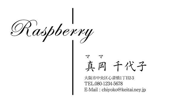 上質名刺シンプルデザインms-01