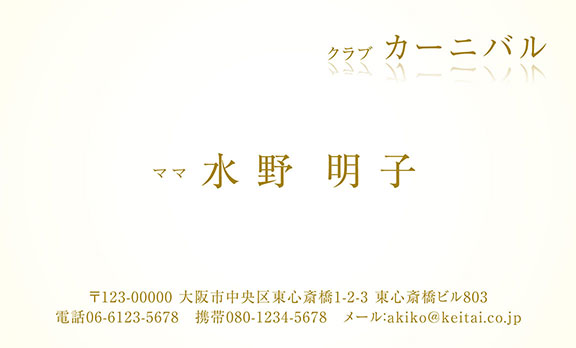 上質名刺シンプルデザインms-10